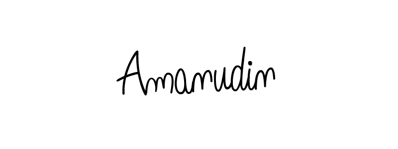 Use a signature maker to create a handwritten signature online. With this signature software, you can design (Angelique-Rose-font-FFP) your own signature for name Amanudin. Amanudin signature style 5 images and pictures png