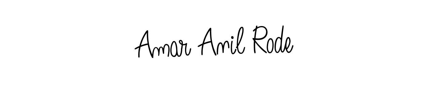 Also we have Amar Anil Rode name is the best signature style. Create professional handwritten signature collection using Angelique-Rose-font-FFP autograph style. Amar Anil Rode signature style 5 images and pictures png