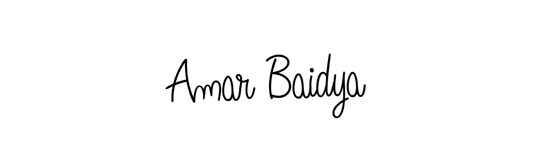 Design your own signature with our free online signature maker. With this signature software, you can create a handwritten (Angelique-Rose-font-FFP) signature for name Amar Baidya. Amar Baidya signature style 5 images and pictures png