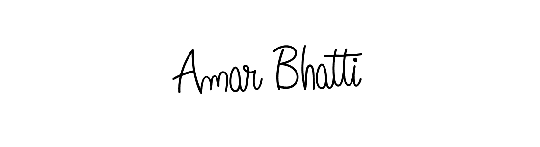 Use a signature maker to create a handwritten signature online. With this signature software, you can design (Angelique-Rose-font-FFP) your own signature for name Amar Bhatti. Amar Bhatti signature style 5 images and pictures png