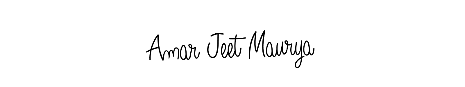 if you are searching for the best signature style for your name Amar Jeet Maurya. so please give up your signature search. here we have designed multiple signature styles  using Angelique-Rose-font-FFP. Amar Jeet Maurya signature style 5 images and pictures png