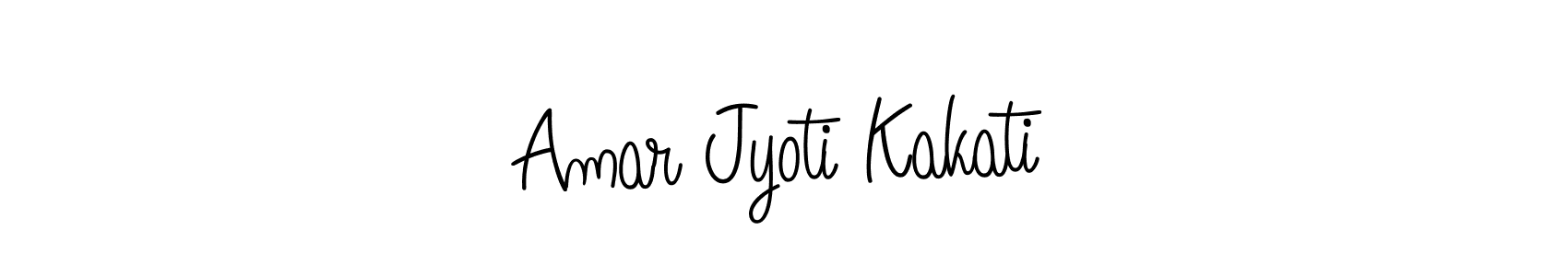 The best way (Angelique-Rose-font-FFP) to make a short signature is to pick only two or three words in your name. The name Amar Jyoti Kakati include a total of six letters. For converting this name. Amar Jyoti Kakati signature style 5 images and pictures png