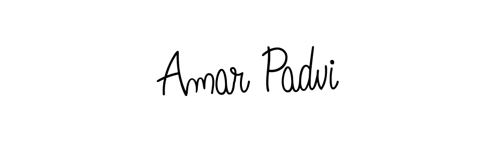 You should practise on your own different ways (Angelique-Rose-font-FFP) to write your name (Amar Padvi) in signature. don't let someone else do it for you. Amar Padvi signature style 5 images and pictures png