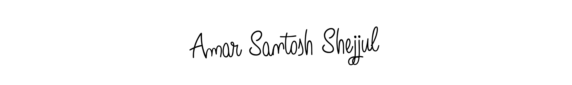 Design your own signature with our free online signature maker. With this signature software, you can create a handwritten (Angelique-Rose-font-FFP) signature for name Amar Santosh Shejjul. Amar Santosh Shejjul signature style 5 images and pictures png