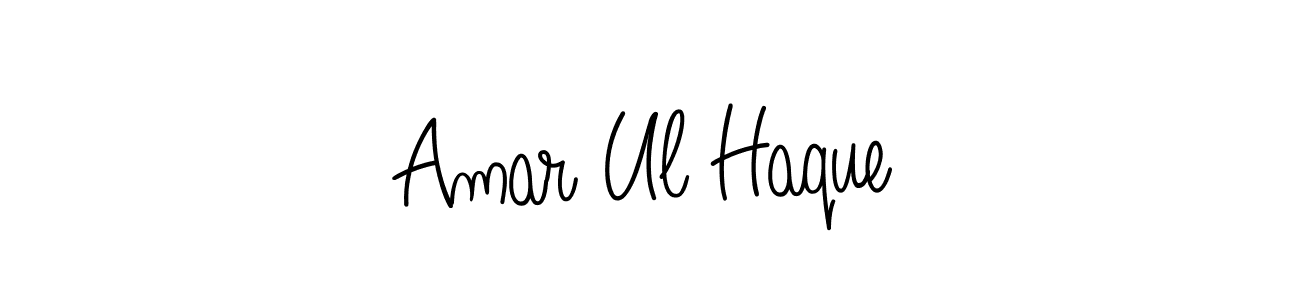 Make a beautiful signature design for name Amar Ul Haque. With this signature (Angelique-Rose-font-FFP) style, you can create a handwritten signature for free. Amar Ul Haque signature style 5 images and pictures png
