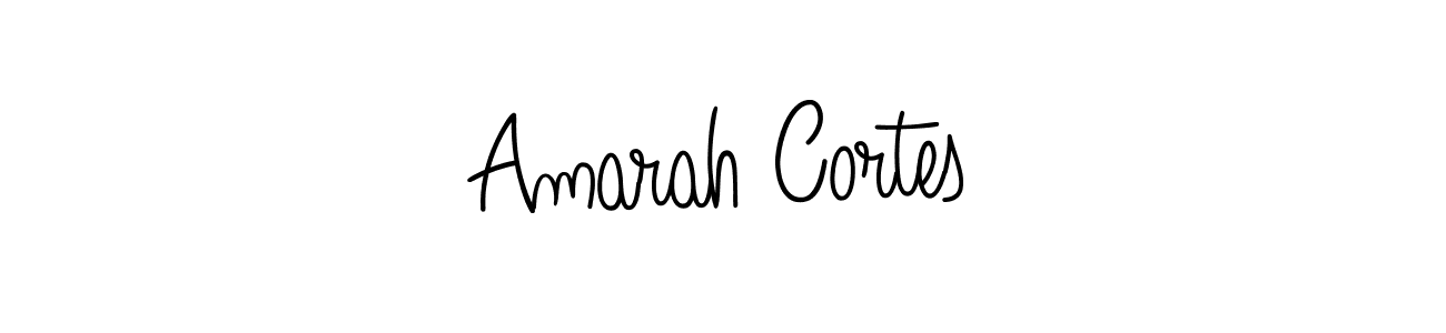 Amarah Cortes stylish signature style. Best Handwritten Sign (Angelique-Rose-font-FFP) for my name. Handwritten Signature Collection Ideas for my name Amarah Cortes. Amarah Cortes signature style 5 images and pictures png