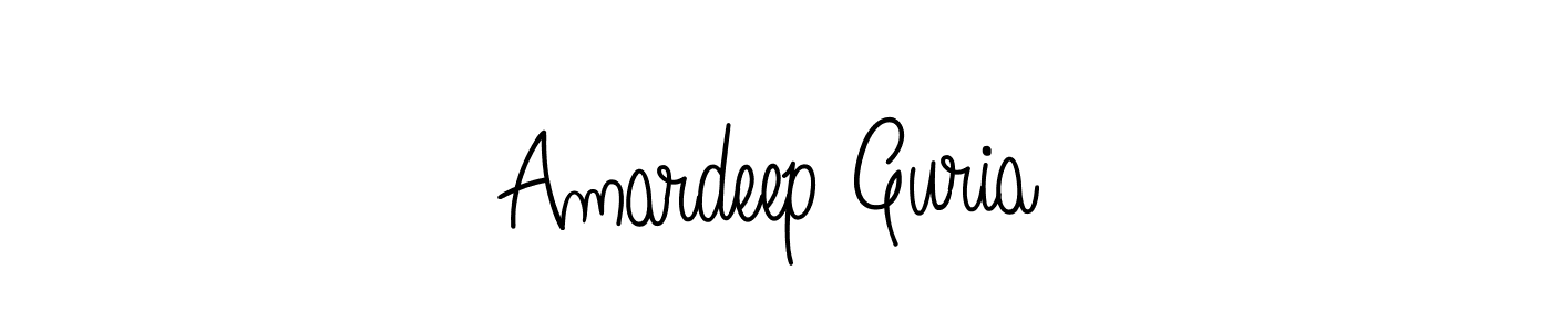 The best way (Angelique-Rose-font-FFP) to make a short signature is to pick only two or three words in your name. The name Amardeep Guria include a total of six letters. For converting this name. Amardeep Guria signature style 5 images and pictures png