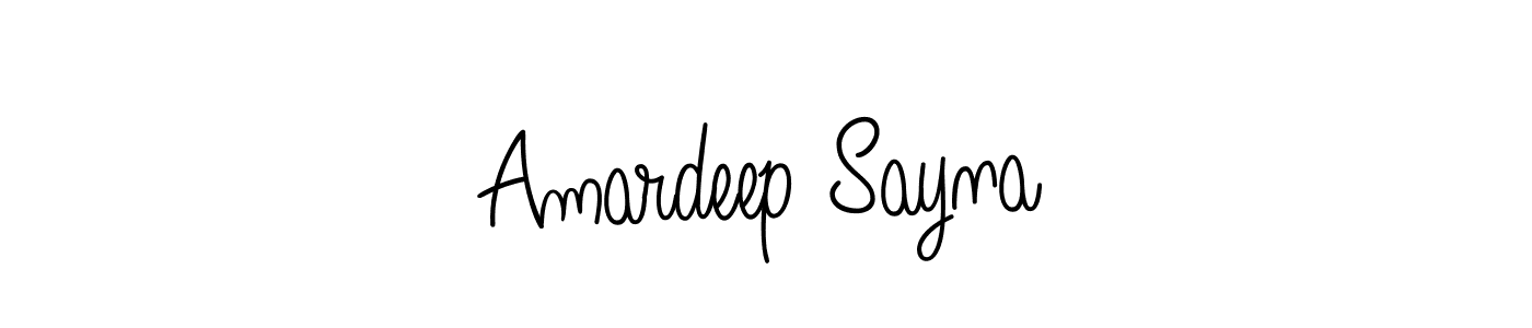 The best way (Angelique-Rose-font-FFP) to make a short signature is to pick only two or three words in your name. The name Amardeep Sayna include a total of six letters. For converting this name. Amardeep Sayna signature style 5 images and pictures png