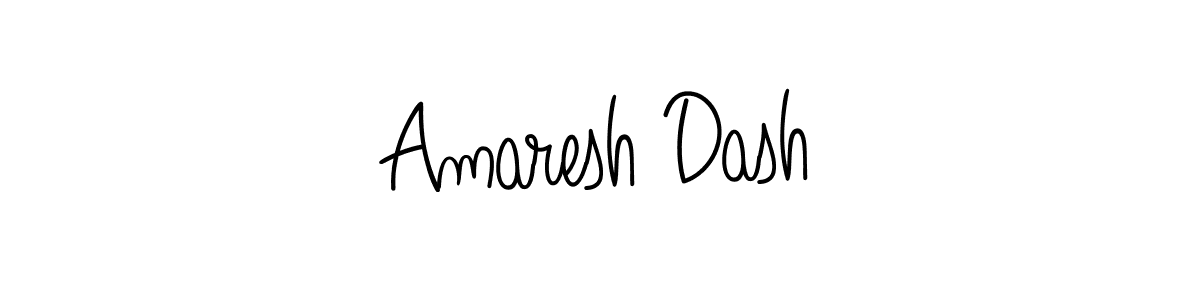 How to make Amaresh Dash name signature. Use Angelique-Rose-font-FFP style for creating short signs online. This is the latest handwritten sign. Amaresh Dash signature style 5 images and pictures png