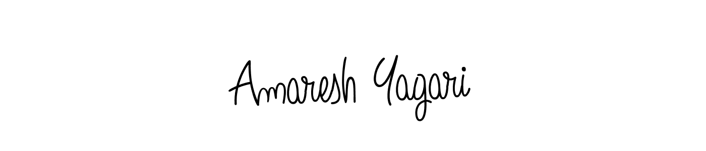 Use a signature maker to create a handwritten signature online. With this signature software, you can design (Angelique-Rose-font-FFP) your own signature for name Amaresh Yagari. Amaresh Yagari signature style 5 images and pictures png