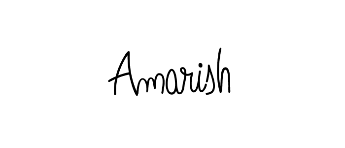 Also we have Amarish name is the best signature style. Create professional handwritten signature collection using Angelique-Rose-font-FFP autograph style. Amarish signature style 5 images and pictures png