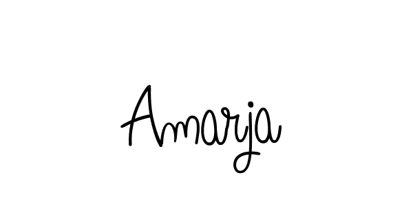 How to make Amarja name signature. Use Angelique-Rose-font-FFP style for creating short signs online. This is the latest handwritten sign. Amarja signature style 5 images and pictures png