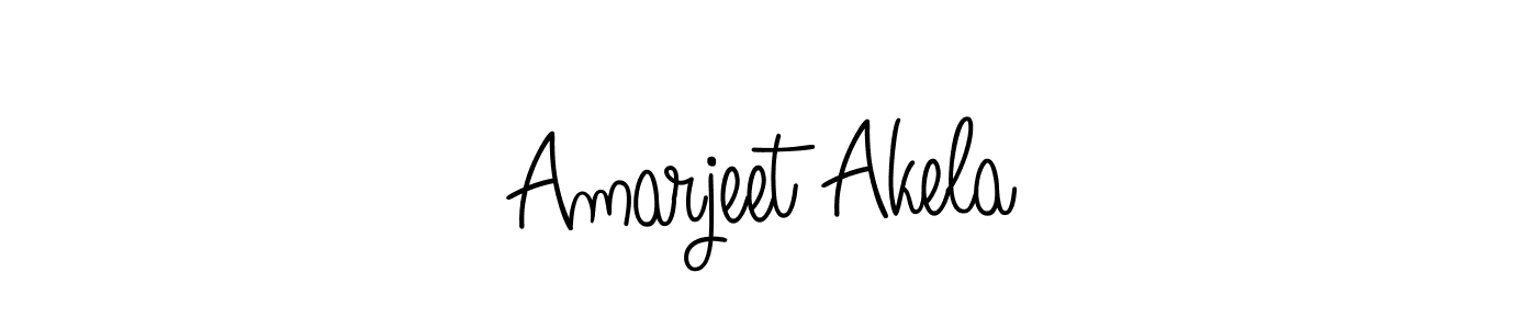 Make a beautiful signature design for name Amarjeet Akela. With this signature (Angelique-Rose-font-FFP) style, you can create a handwritten signature for free. Amarjeet Akela signature style 5 images and pictures png