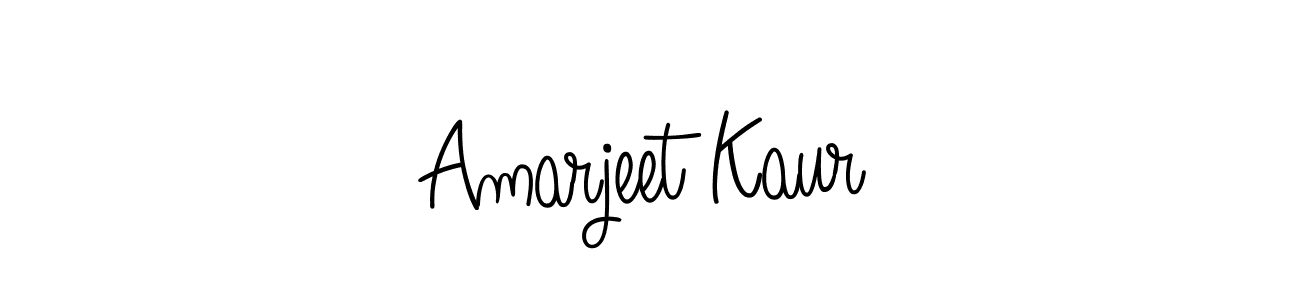 The best way (Angelique-Rose-font-FFP) to make a short signature is to pick only two or three words in your name. The name Amarjeet Kaur include a total of six letters. For converting this name. Amarjeet Kaur signature style 5 images and pictures png