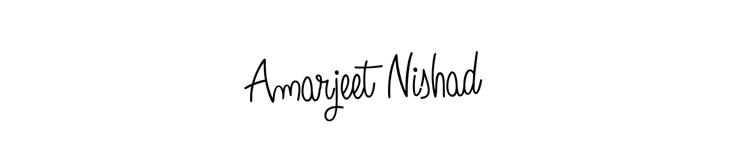 Also we have Amarjeet Nishad name is the best signature style. Create professional handwritten signature collection using Angelique-Rose-font-FFP autograph style. Amarjeet Nishad signature style 5 images and pictures png