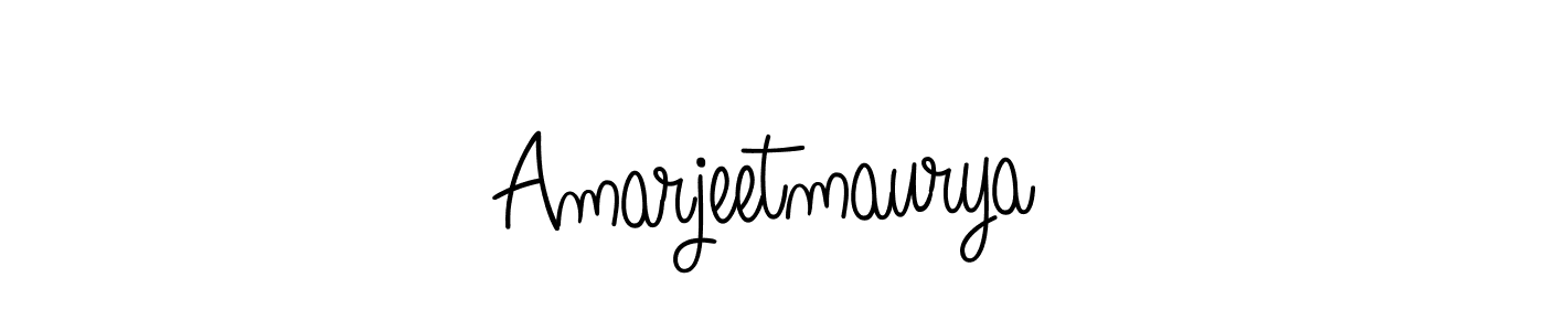 Create a beautiful signature design for name Amarjeetmaurya. With this signature (Angelique-Rose-font-FFP) fonts, you can make a handwritten signature for free. Amarjeetmaurya signature style 5 images and pictures png