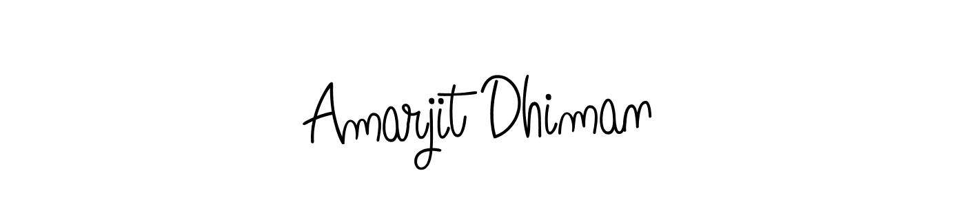 The best way (Angelique-Rose-font-FFP) to make a short signature is to pick only two or three words in your name. The name Amarjit Dhiman include a total of six letters. For converting this name. Amarjit Dhiman signature style 5 images and pictures png