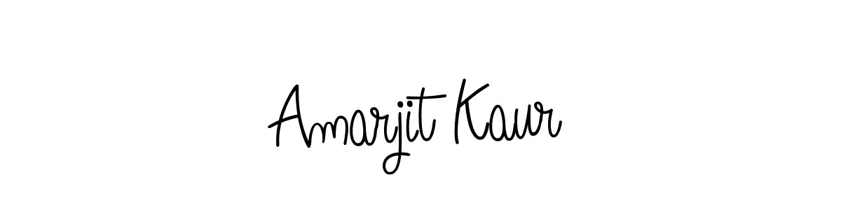 Use a signature maker to create a handwritten signature online. With this signature software, you can design (Angelique-Rose-font-FFP) your own signature for name Amarjit Kaur. Amarjit Kaur signature style 5 images and pictures png