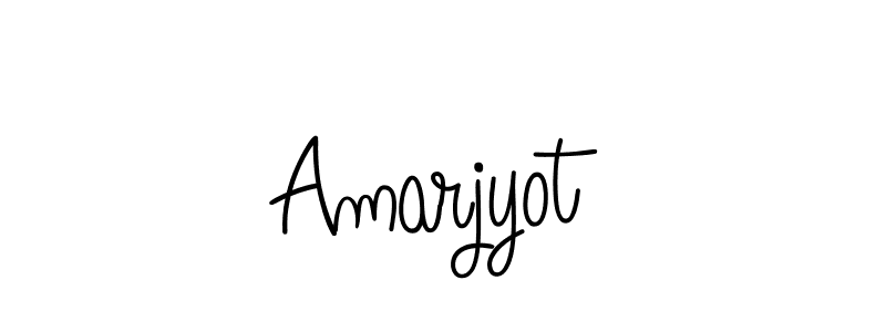 You should practise on your own different ways (Angelique-Rose-font-FFP) to write your name (Amarjyot) in signature. don't let someone else do it for you. Amarjyot signature style 5 images and pictures png