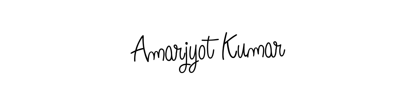 How to make Amarjyot Kumar name signature. Use Angelique-Rose-font-FFP style for creating short signs online. This is the latest handwritten sign. Amarjyot Kumar signature style 5 images and pictures png