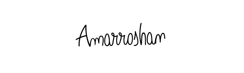 Use a signature maker to create a handwritten signature online. With this signature software, you can design (Angelique-Rose-font-FFP) your own signature for name Amarroshan. Amarroshan signature style 5 images and pictures png