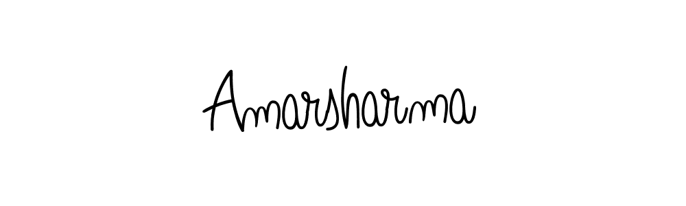 You should practise on your own different ways (Angelique-Rose-font-FFP) to write your name (Amarsharma) in signature. don't let someone else do it for you. Amarsharma signature style 5 images and pictures png
