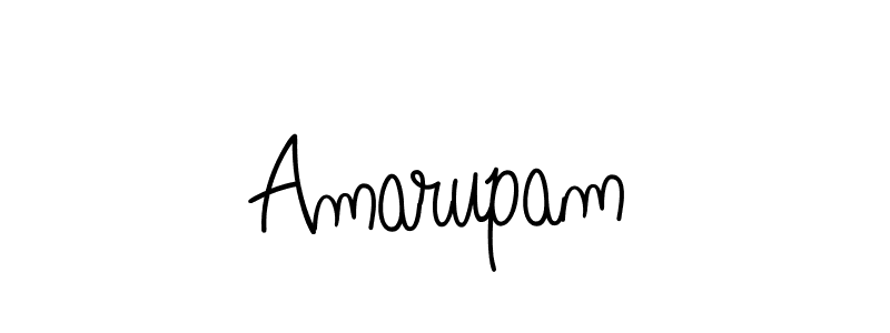 How to make Amarupam name signature. Use Angelique-Rose-font-FFP style for creating short signs online. This is the latest handwritten sign. Amarupam signature style 5 images and pictures png