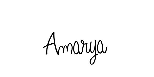 Design your own signature with our free online signature maker. With this signature software, you can create a handwritten (Angelique-Rose-font-FFP) signature for name Amarya. Amarya signature style 5 images and pictures png
