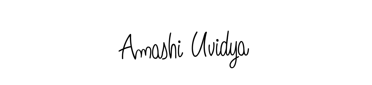 Make a short Amashi Uvidya signature style. Manage your documents anywhere anytime using Angelique-Rose-font-FFP. Create and add eSignatures, submit forms, share and send files easily. Amashi Uvidya signature style 5 images and pictures png