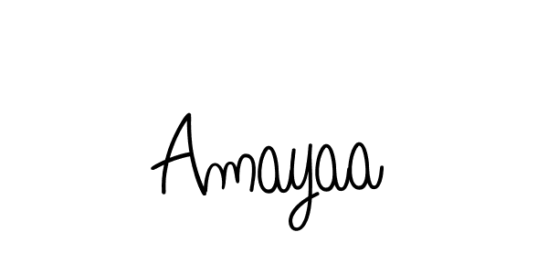 Also we have Amayaa name is the best signature style. Create professional handwritten signature collection using Angelique-Rose-font-FFP autograph style. Amayaa signature style 5 images and pictures png