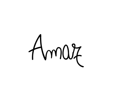 You should practise on your own different ways (Angelique-Rose-font-FFP) to write your name (Amaz) in signature. don't let someone else do it for you. Amaz signature style 5 images and pictures png