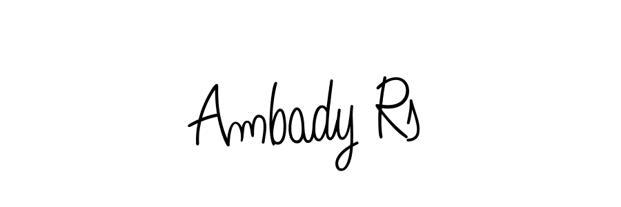 Once you've used our free online signature maker to create your best signature Angelique-Rose-font-FFP style, it's time to enjoy all of the benefits that Ambady Rs name signing documents. Ambady Rs signature style 5 images and pictures png