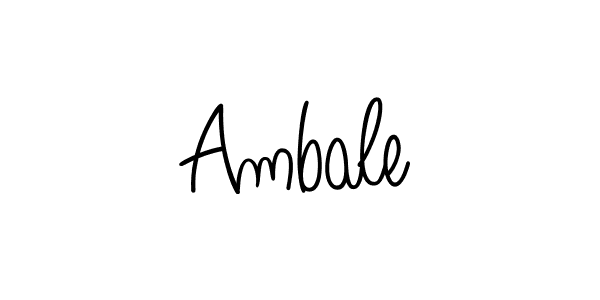 Design your own signature with our free online signature maker. With this signature software, you can create a handwritten (Angelique-Rose-font-FFP) signature for name Ambale. Ambale signature style 5 images and pictures png