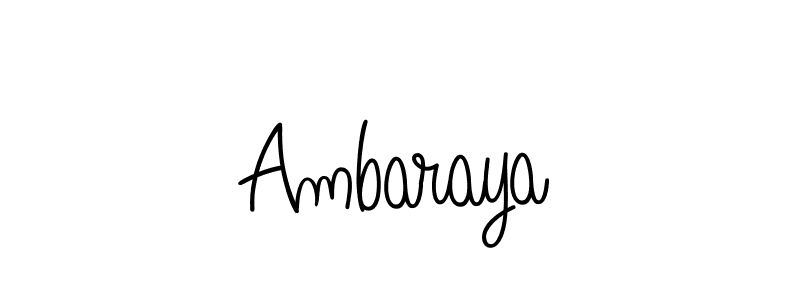 Once you've used our free online signature maker to create your best signature Angelique-Rose-font-FFP style, it's time to enjoy all of the benefits that Ambaraya name signing documents. Ambaraya signature style 5 images and pictures png