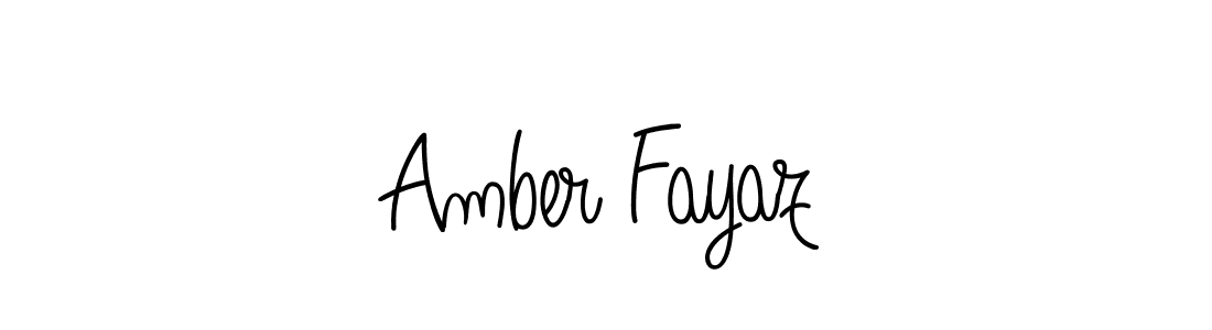 Design your own signature with our free online signature maker. With this signature software, you can create a handwritten (Angelique-Rose-font-FFP) signature for name Amber Fayaz. Amber Fayaz signature style 5 images and pictures png