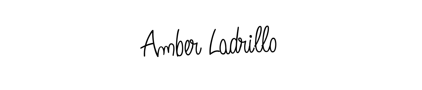 Check out images of Autograph of Amber Ladrillo name. Actor Amber Ladrillo Signature Style. Angelique-Rose-font-FFP is a professional sign style online. Amber Ladrillo signature style 5 images and pictures png