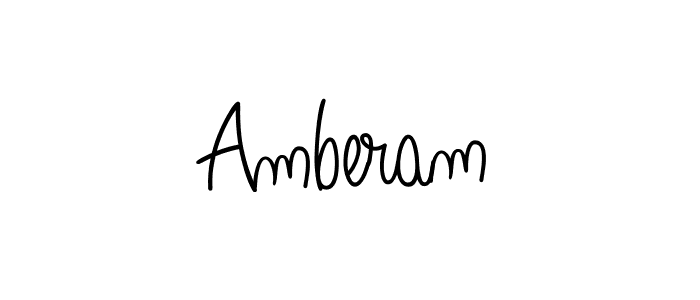 if you are searching for the best signature style for your name Amberam. so please give up your signature search. here we have designed multiple signature styles  using Angelique-Rose-font-FFP. Amberam signature style 5 images and pictures png