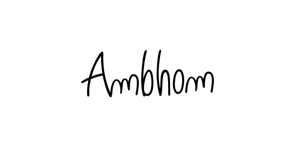 Also we have Ambhom name is the best signature style. Create professional handwritten signature collection using Angelique-Rose-font-FFP autograph style. Ambhom signature style 5 images and pictures png