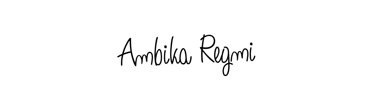 if you are searching for the best signature style for your name Ambika Regmi. so please give up your signature search. here we have designed multiple signature styles  using Angelique-Rose-font-FFP. Ambika Regmi signature style 5 images and pictures png