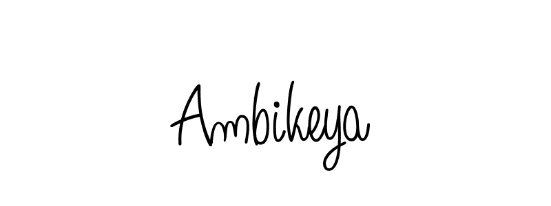 Create a beautiful signature design for name Ambikeya. With this signature (Angelique-Rose-font-FFP) fonts, you can make a handwritten signature for free. Ambikeya signature style 5 images and pictures png