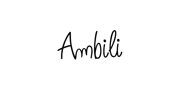 Make a short Ambili signature style. Manage your documents anywhere anytime using Angelique-Rose-font-FFP. Create and add eSignatures, submit forms, share and send files easily. Ambili signature style 5 images and pictures png