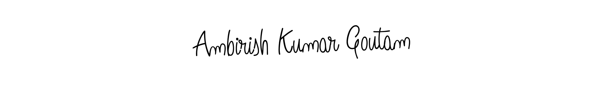 You should practise on your own different ways (Angelique-Rose-font-FFP) to write your name (Ambirish Kumar Goutam) in signature. don't let someone else do it for you. Ambirish Kumar Goutam signature style 5 images and pictures png