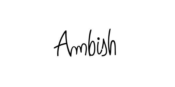 The best way (Angelique-Rose-font-FFP) to make a short signature is to pick only two or three words in your name. The name Ambish include a total of six letters. For converting this name. Ambish signature style 5 images and pictures png