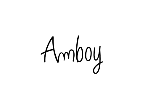 How to make Amboy name signature. Use Angelique-Rose-font-FFP style for creating short signs online. This is the latest handwritten sign. Amboy signature style 5 images and pictures png