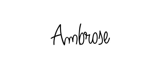 How to make Ambrose signature? Angelique-Rose-font-FFP is a professional autograph style. Create handwritten signature for Ambrose name. Ambrose signature style 5 images and pictures png