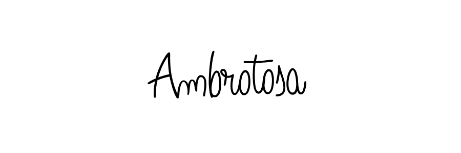 The best way (Angelique-Rose-font-FFP) to make a short signature is to pick only two or three words in your name. The name Ambrotosa include a total of six letters. For converting this name. Ambrotosa signature style 5 images and pictures png