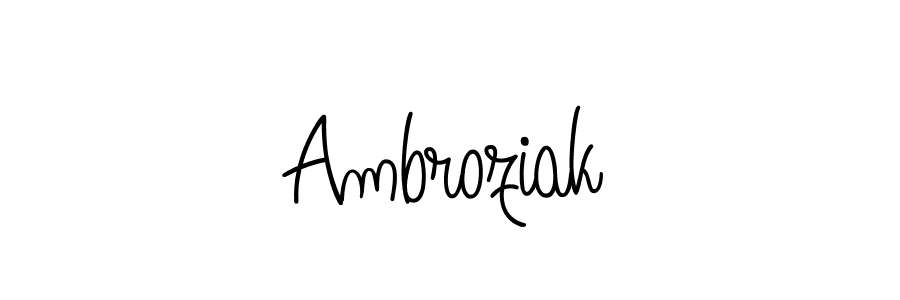 How to Draw Ambroziak signature style? Angelique-Rose-font-FFP is a latest design signature styles for name Ambroziak. Ambroziak signature style 5 images and pictures png
