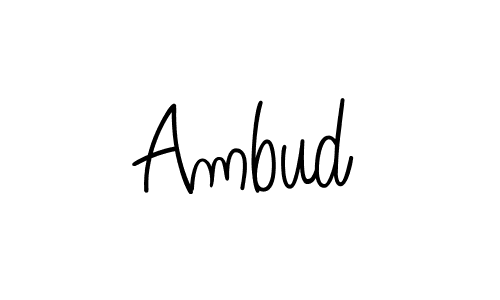 Make a beautiful signature design for name Ambud. Use this online signature maker to create a handwritten signature for free. Ambud signature style 5 images and pictures png