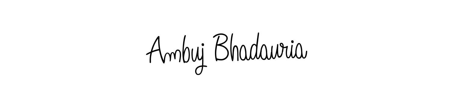 You can use this online signature creator to create a handwritten signature for the name Ambuj Bhadauria. This is the best online autograph maker. Ambuj Bhadauria signature style 5 images and pictures png