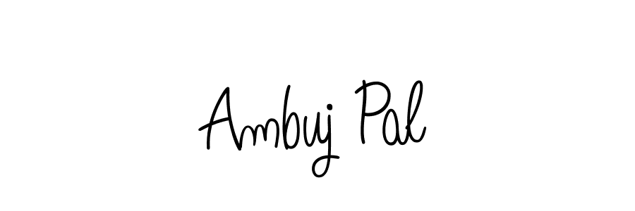 How to make Ambuj Pal name signature. Use Angelique-Rose-font-FFP style for creating short signs online. This is the latest handwritten sign. Ambuj Pal signature style 5 images and pictures png